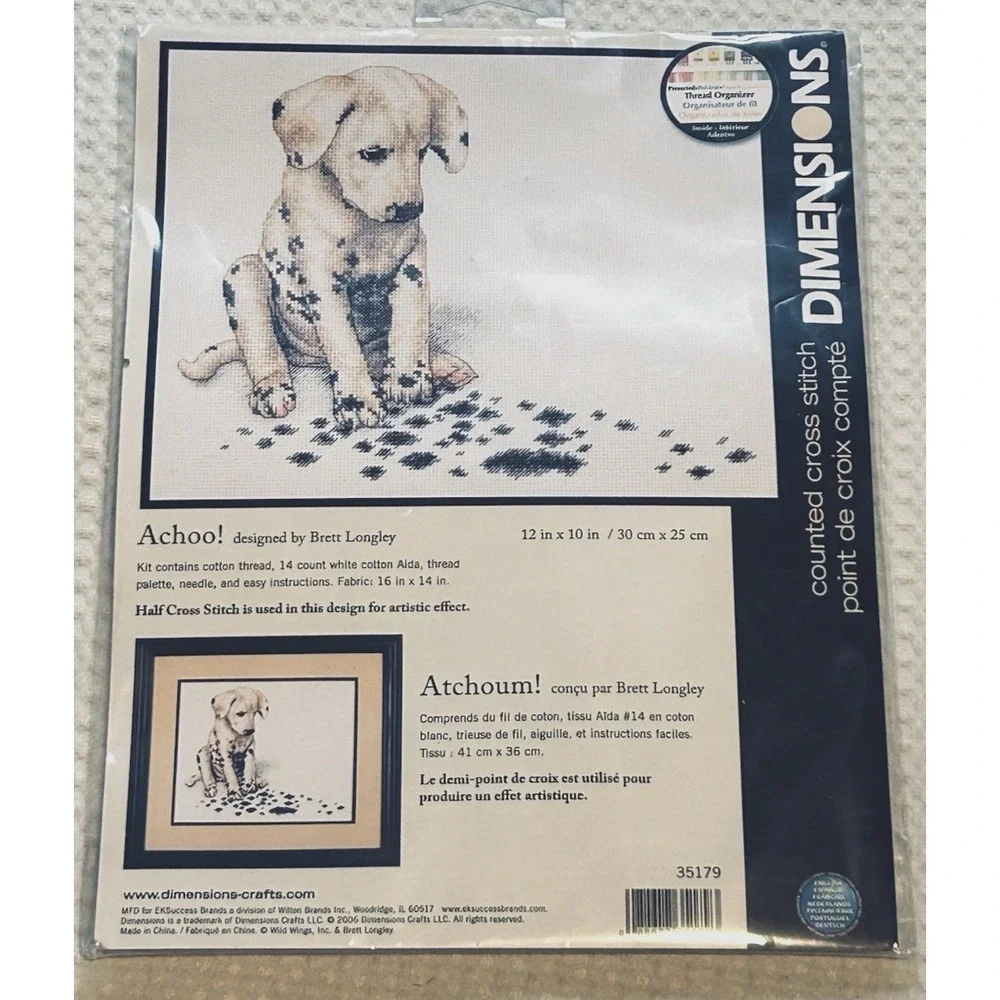Dimensions Cross Stitch Kit Dalmatian Puppy Dog ACHOO lost his spots #35179 New